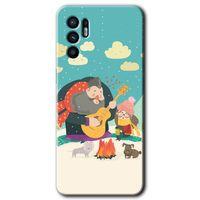 OPPO Oppo Reno 6 Kılıf HD Desen Baskılı Arka Kapak - Kış Pikniği