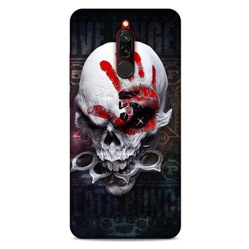 Xiaomi Redmi 8 Uyumlu Kılıf Motorsiklet (27) Tasarımlı Kılıf Kurukafa