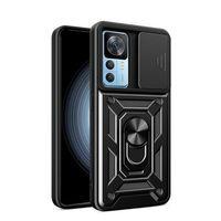 Xiaomi Mi 12T Kılıf Magnetik Standlı Kamera Korumalı Zore Sürgülü Vega Kapak