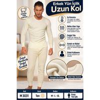 Erkek Yün İçlik Uzun Kol – Doğal Yün Termal İçlik – M 3031 - Rylks