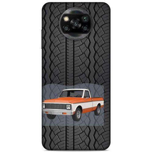 Lopard Xiaomi Redmi Poco X3 Uyumlu Kılıf PickUpX (11) Tam Koruma Turuncu Beyaz