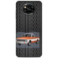 Lopard Xiaomi Redmi Poco X3 Uyumlu Kılıf PickUpX (11) Tam Koruma Turuncu Beyaz