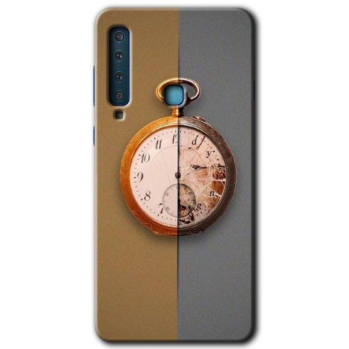 Galaxy A9 2018 Kılıf HD Desen Baskılı Arka Kapak - Clocks Artwork + Kırılmaz Cam