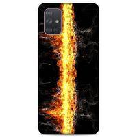 Lopard Samsung Galaxy A71 Uyumlu Kılıf FireX (1) Kılıfı Ateş Hattı