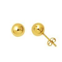 8 mm 14 Ayar Altın Top Küpe KP116