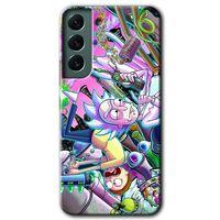 Potkal Hediye Fabrikası Samsung Galaxy S22 HD Baskılı Kılıf + 9D Tam Ekran Koruyucu - Graffiti Çizgi Film