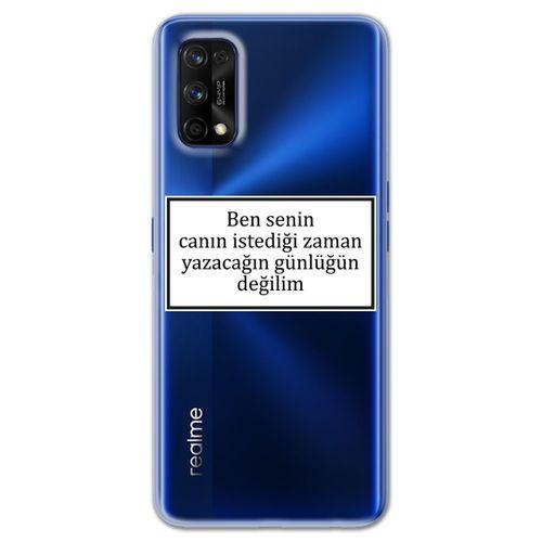 Realme 7 Pro Kılıf HD Yazı Baskılı Silikon Arka Kapak - Yazı 10