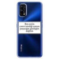Realme 7 Pro Kılıf HD Yazı Baskılı Silikon Arka Kapak - Yazı 10