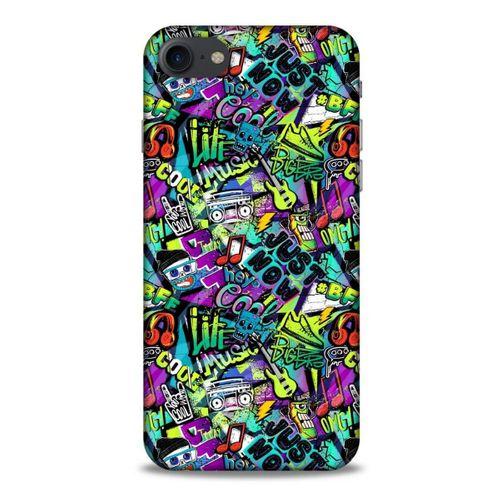 Graffitix (1) Desenli Silikon Kapak Apple Iphone 8 Kılıf