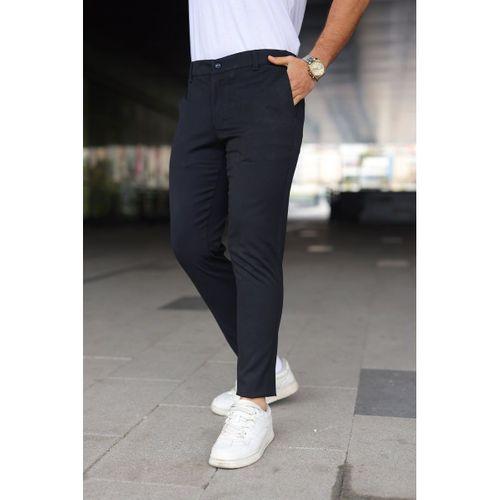 Erkek Slim Fit Likralı Gabardin Pantolon