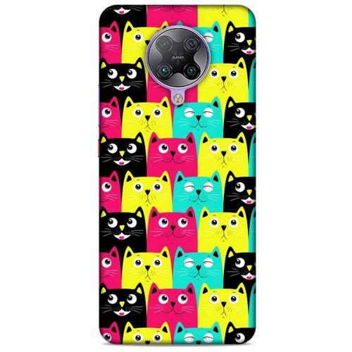 Lopard Xiaomi Poco F2 Pro Uyumlu Kılıf Kediler (40) Fit Silikon Kılıf Minnak