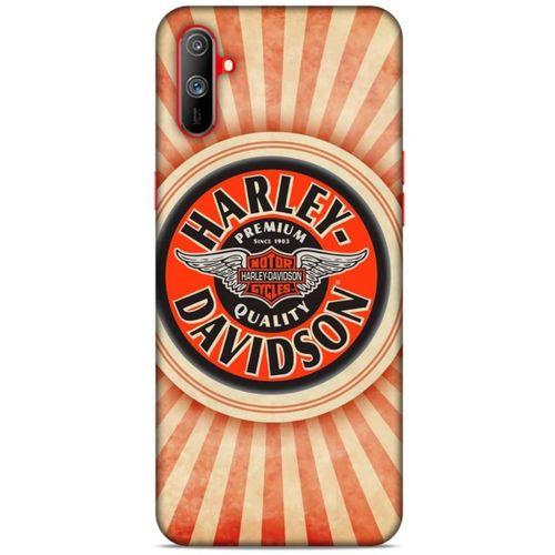 Realme C3 Uyumlu Kılıf Motorsiklet (43) Thin Fit Kılıf Harley
