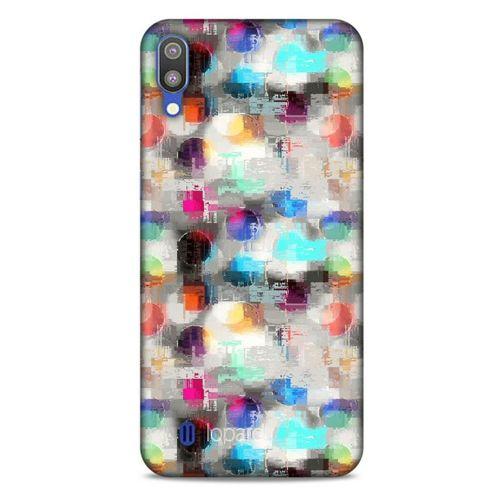 Samsung Galaxy M10 Kılıf Pastel Renkler (8) Baskılı Kılıf Turkuaz Beyaz