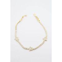 Yıldız Taşlı VİP Bileklik - Altın