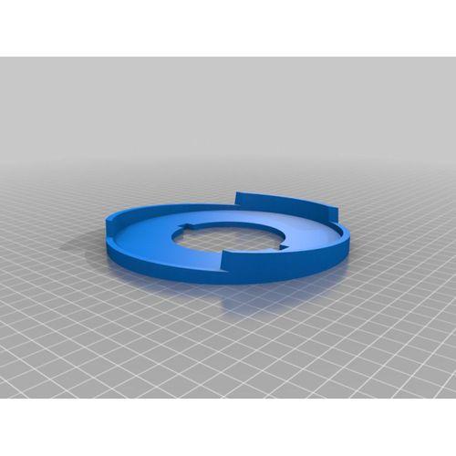 4.5 inç siding üzerinde dış mekan ışık için dairesel montaj bloğu.