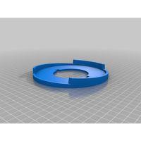 4.5 inç siding üzerinde dış mekan ışık için dairesel montaj bloğu.