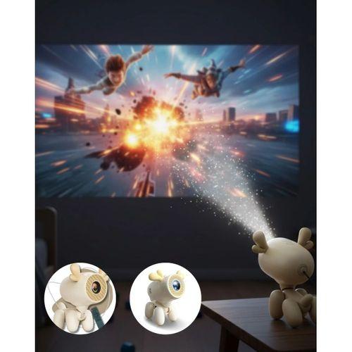 Döner Başlıklı Akıllı Projeksiyon Hdmı Usb Tf Girişli