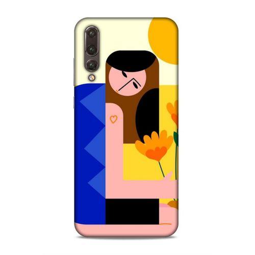 Huawei P20 Pro Uyumlu Kılıf Face'X 44 Tough Armor Kılıf Çiçekli