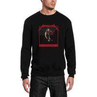Metallica Baskılı Siyah Erkek Sweatshirt