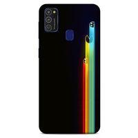 Retro (29) Desen Arka Koruma Kılıfı Renkli Samsung Galaxy M21 Kılıf