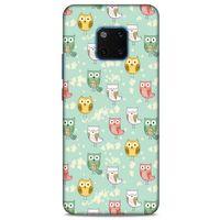 Baykuşlar (26) Desenli Silikon Kapak Telefon Kabı Huawei Mate 20 Pro Kılıf