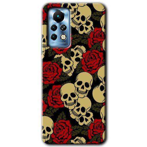 İnfinix Note 11 Pro Kılıf HD Desen Baskılı Arka Kapak - Kurukafa Aşk