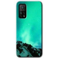 Xiaomi Mi 10T HD Baskılı Kılıf + 9D Tam Ekran Koruyucu - Aurora