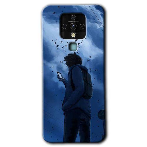 Tecno Camon 16 Kılıf HD Desen Baskılı Arka Kapak - Sonbahar Yalnızlığı + Kırılmaz Cam