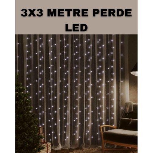 3x3 Led Şelale Perde Işık Kutlama Ve Dekor Aydınlatması
