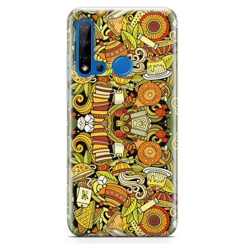 Huawei P20 Lite 2019 Kılıf Çay Çeşitleri Arka Kapak Koruma Desenli Full Koruyucu