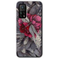 Xiaomi Mi 10T Kılıf Baskılı Kapak - kelebek Ömrü + 5D Tam Kaplayan Cam