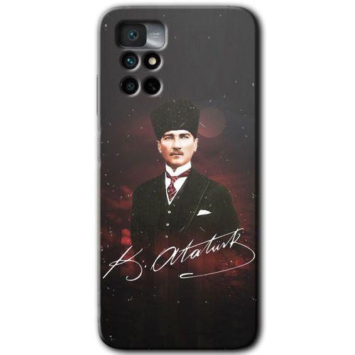 Potkal Hediye Fabrikası Xiaomi Redmi Note 11 4G Kılıf HD Desen Baskılı Arka Kapak - Kemal Atatürk