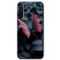 Realme 5i Kılıf HD Desen Baskılı Arka Kapak - Dark Butterfly