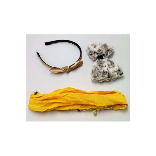 Renkli Desenli Taç Toka Bandana Set