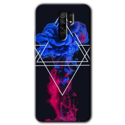 BeRa Aksesuar Xiaomi Redmi 9 Kılıf Baskılı Kapak - Mekanik Duman 1 +Tam Kaplayan Mat Seramik