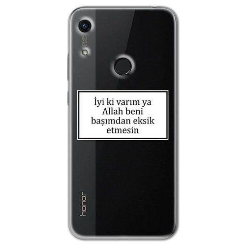 Huawei Honor 8A Kılıf HD Yazı Baskılı Silikon Arka Kapak - Yazı 11