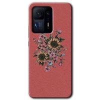 Xiaomi Mi Mix 4 HD Baskılı Kılıf + 9D Tam Ekran Koruyucu - Retro Çiçek