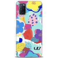 Oppo A72 Kılıf HD Baskılı Kılıf - Flowers + Tam Ekran Koruyucu