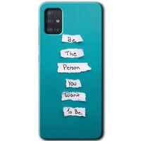 MRCİLETİSİM Samsung Galaxy A51 Kılıf Baskılı Kapak - Want You +Tam Ekran Koruyucu