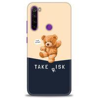 Xiaomi Redmi Note 8 Kılıf HD Baskılı Kılıf - Take Risk + Tam Ekran Koruyucu
