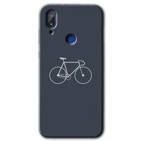 MRCİLETİSİM Vestel E5 Kılıf HD Desen Baskılı Arka Kapak+Temperli Cam - Bike