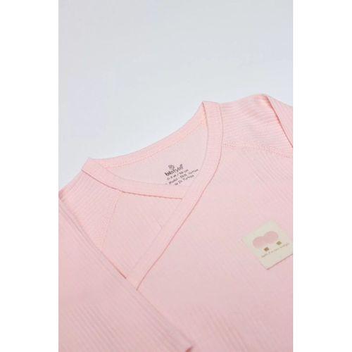 Organic Modal Flying Balloons Kruvaze Uzun Kol Body Bs17121 Pembe