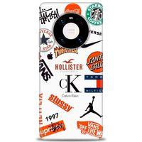 Huawei Mate 40 Pro Kılıf HD Baskılı Kılıf - Stussy + Tam Ekran Koruyucu