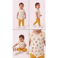 6/18 Ay Baskılı Zıbınlı Penye Bebek Takımı