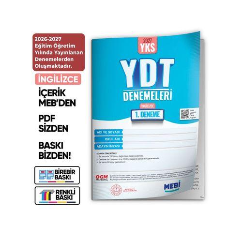 2027 YDT İNGİLİZCE MEBi-OGM ONLİNE Türkiye Geneli 1  Deneme Büyük Boy RENKLİ BASKI ÜCRETİ