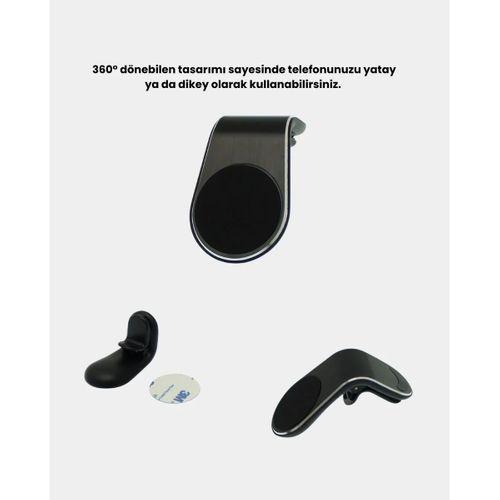 360° Dönebilen Manyetik Araç Telefon Tutucu Sarsıntısız Ve Şık Tasarımlı