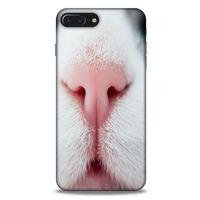 Lopard Apple Iphone 7 Plus Uyumlu Kılıf Kediler (20) Koruyucu Kılıf Şirin Burun
