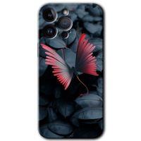 iPhone 14 Pro Max HD Baskılı Kılıf + 9D Tam Ekran Koruyucu - Dark Butterfly