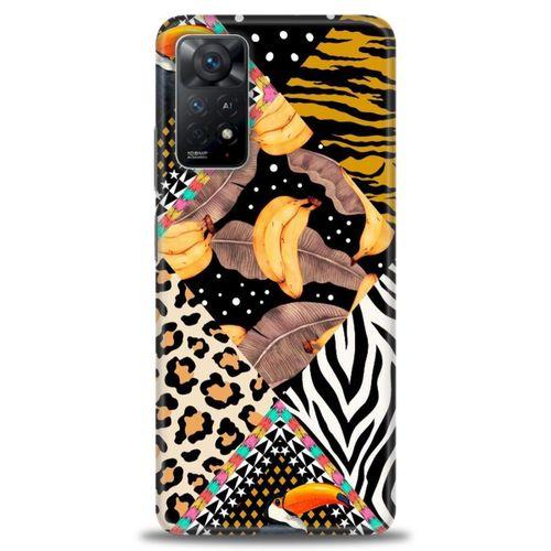 Xiaomi Redmi Note 11 Pro Kılıf HD Baskılı Kılıf - Muz Papağan + Tam Ekran Koruyucu