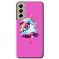 Samsung Galaxy S21 FE Kılıf Baskılı Kapak - Uzay Başlığı +Tam Kaplayan Mat Seramik